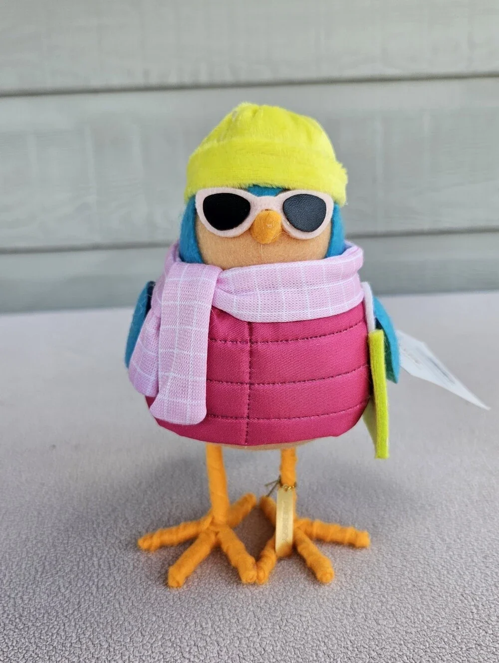 Target Wondershop Bird Christmas 2024 Featherly Friends Merry Puffer Coat Neon